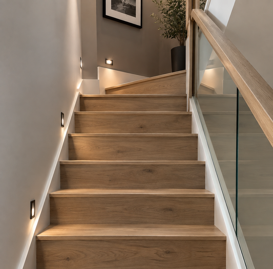 Engineered/solid Wood stair fitting charge (Per step)